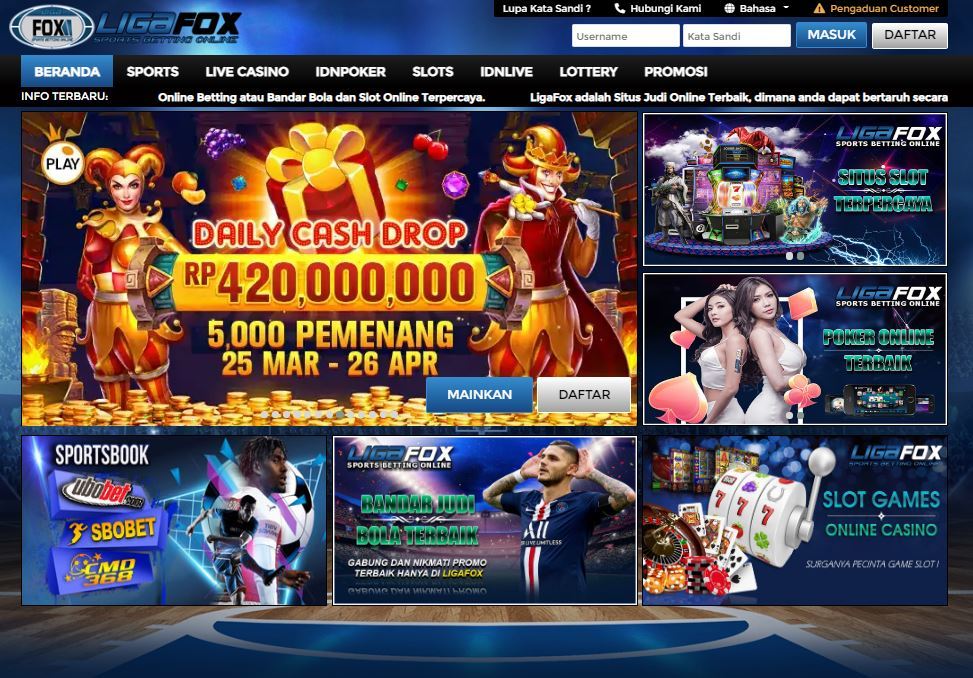 GAME DAFTAR SITUS JUDI QQSLOT ONLINE TERPERCAYA 2021 LIGAFOX